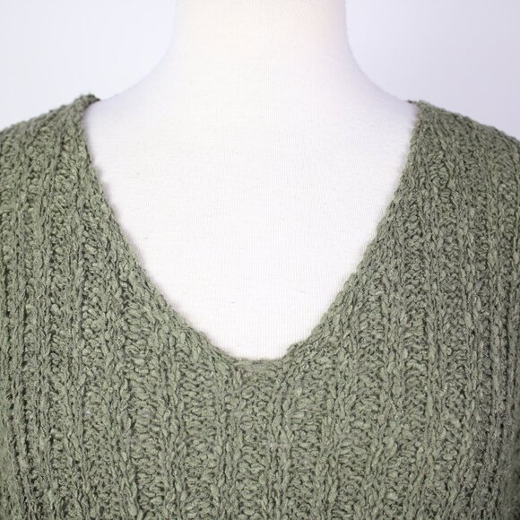 ILLA ILLA Womens Medium Ribbed Dolman Slouchy Cropped Sweater - Picture 3 of 4